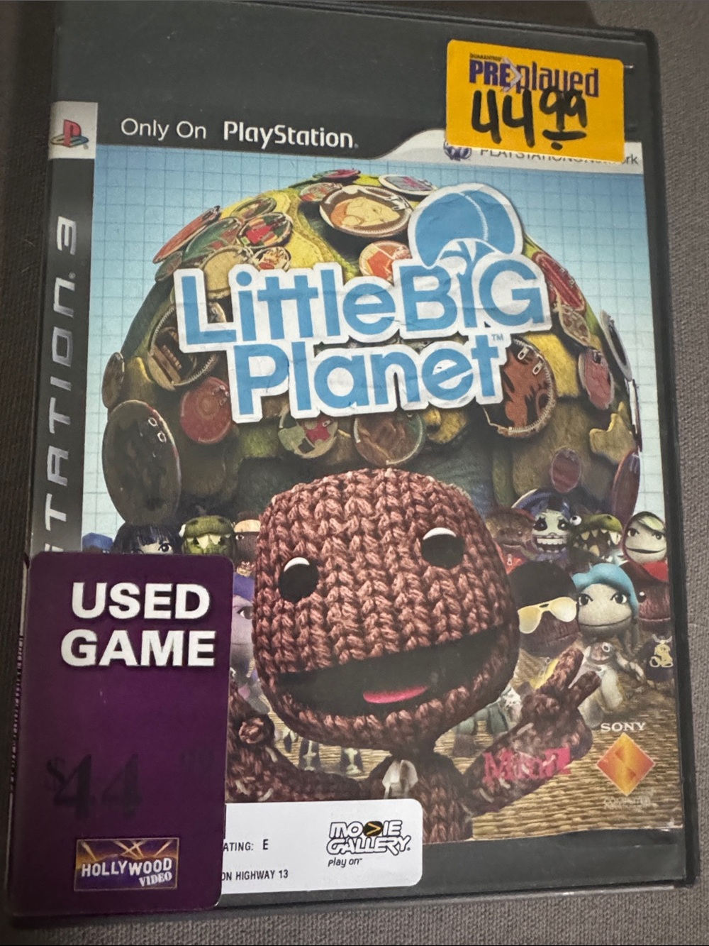 Sony LittleBigPlanet PS3 Cover Art Featuring Brown Sackboy